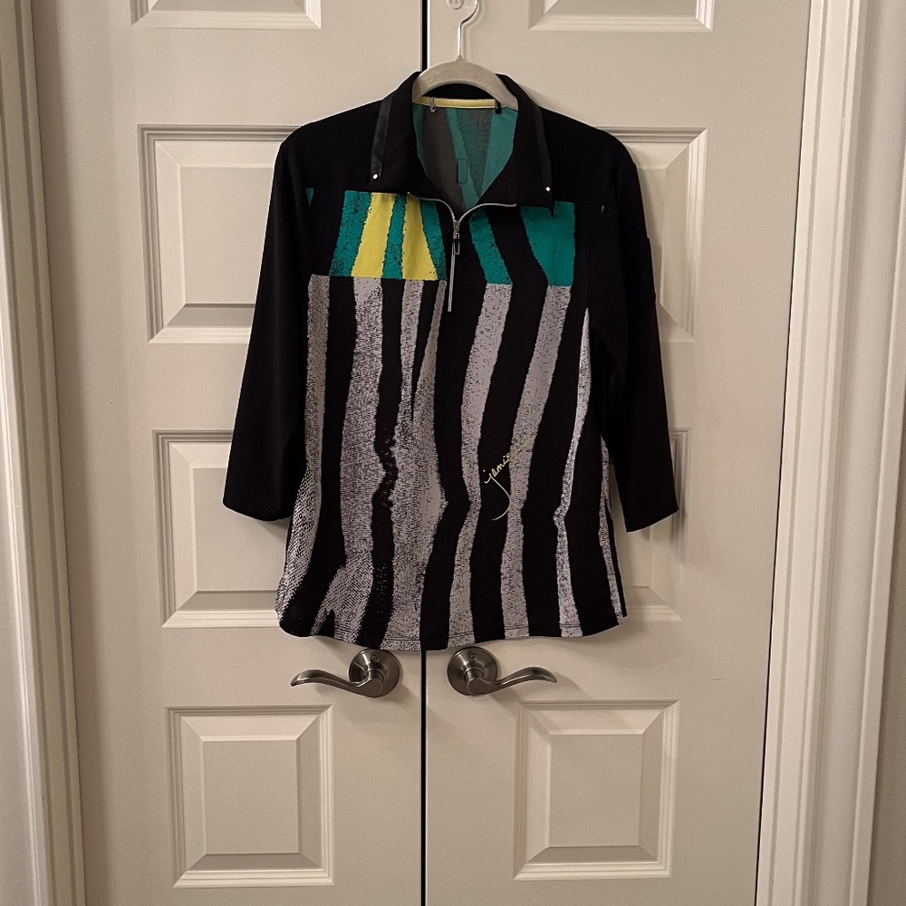 JAMIE SADOCK 3/4 Sleeve Golf Shirt   Size MED